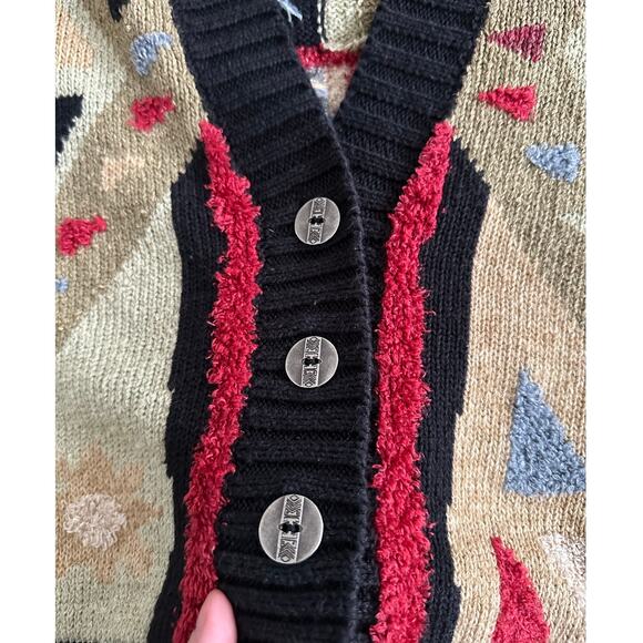 Coldwater Creek Vtg Chunky Cardigan Sweater Size Small - Picture 4 of 7